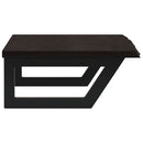 vidaXL acél és tömör tölgyfa falra szerelhető mosdópolc