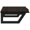 vidaXL acél és tömör tölgyfa falra szerelhető mosdópolc