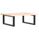 vidaXL acél és tömör tölgyfa falra szerelhető mosdópolc