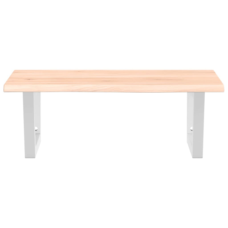 vidaXL acél és tömör tölgyfa falra szerelhető mosdópolc