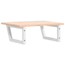 vidaXL acél és tömör tölgyfa falra szerelhető mosdópolc