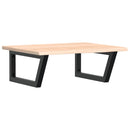 vidaXL acél és tömör tölgyfa falra szerelhető mosdópolc