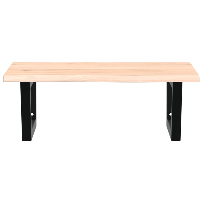 vidaXL acél és tömör tölgyfa falra szerelhető mosdópolc