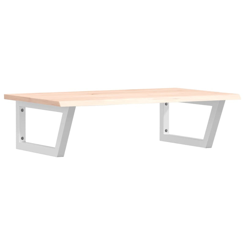 vidaXL acél és tömör tölgyfa falra szerelhető mosdópolc