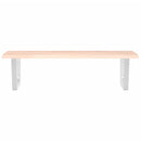 vidaXL acél és tömör tölgyfa falra szerelhető mosdópolc