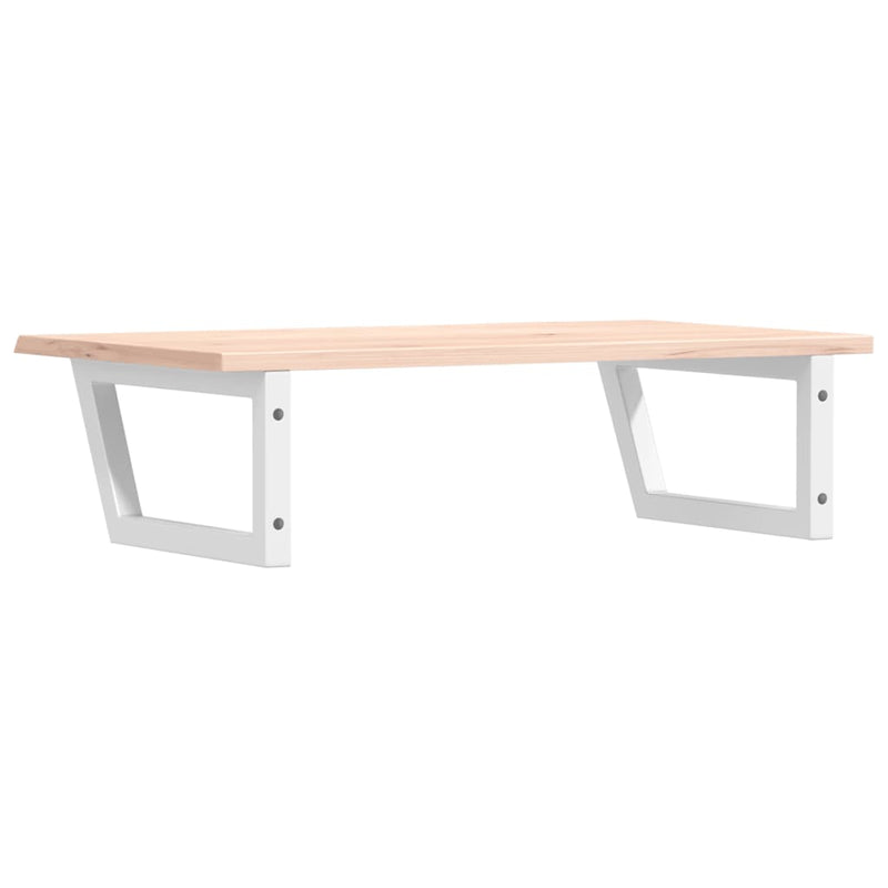 vidaXL acél és tömör tölgyfa falra szerelhető mosdópolc