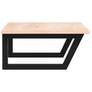 vidaXL acél és tömör tölgyfa falra szerelhető mosdópolc