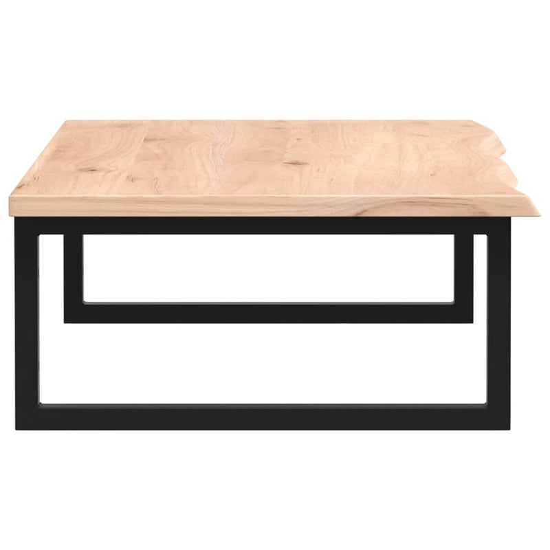 vidaXL acél és tömör tölgyfa falra szerelhető mosdópolc