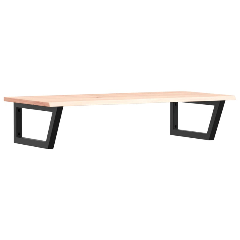 vidaXL acél és tömör tölgyfa falra szerelhető mosdópolc