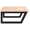 vidaXL acél és tömör tölgyfa falra szerelhető mosdópolc