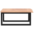 vidaXL acél és tömör tölgyfa falra szerelhető mosdópolc