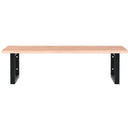 vidaXL acél és tömör tölgyfa falra szerelhető mosdópolc