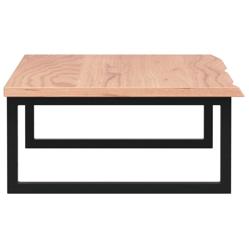 vidaXL acél és tömör tölgyfa falra szerelhető mosdópolc