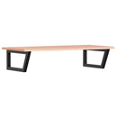 vidaXL acél és tömör tölgyfa falra szerelhető mosdópolc