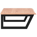 vidaXL acél és tömör tölgyfa falra szerelhető mosdópolc