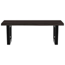 vidaXL acél és tömör tölgyfa falra szerelhető mosdópolc