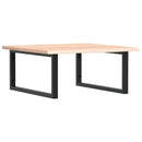 vidaXL acél és tömör tölgyfa falra szerelhető mosdópolc