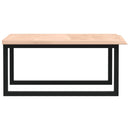 vidaXL acél és tömör tölgyfa falra szerelhető mosdópolc