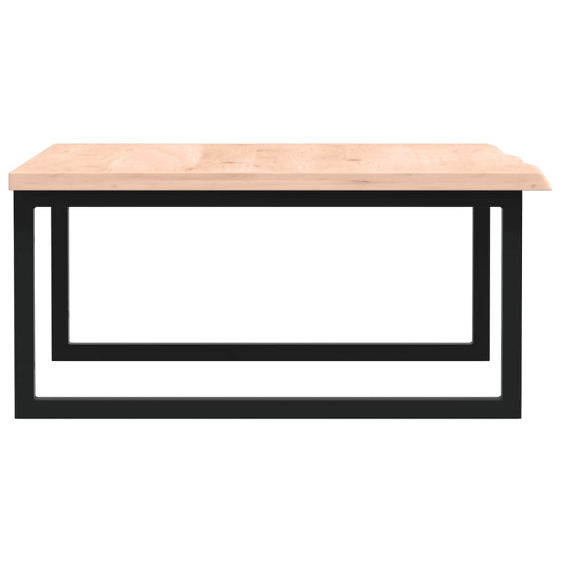 vidaXL acél és tömör tölgyfa falra szerelhető mosdópolc