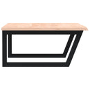 vidaXL acél és tömör tölgyfa falra szerelhető mosdópolc