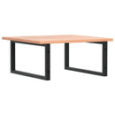 vidaXL acél és tömör tölgyfa falra szerelhető mosdópolc