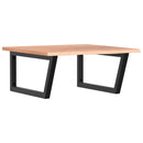 vidaXL acél és tömör tölgyfa falra szerelhető mosdópolc