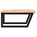 vidaXL acél és tömör tölgyfa falra szerelhető mosdópolc