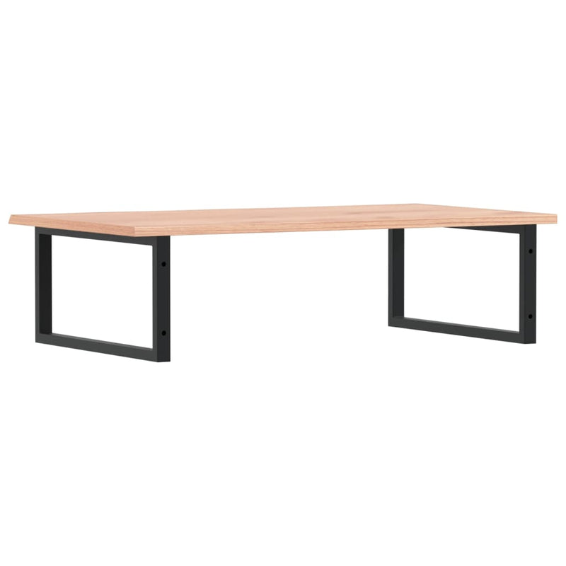 vidaXL acél és tömör tölgyfa falra szerelhető mosdópolc