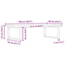 vidaXL acél és tömör tölgyfa falra szerelhető mosdópolc