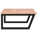 vidaXL acél és tömör tölgyfa falra szerelhető mosdópolc