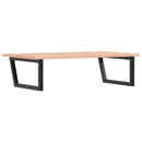 vidaXL acél és tömör tölgyfa falra szerelhető mosdópolc