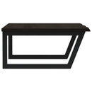 vidaXL acél és tömör tölgyfa falra szerelhető mosdópolc