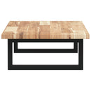 vidaXL acél és tömör akácfa falra szerelhető mosdópolc