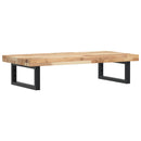 vidaXL acél és tömör akácfa falra szerelhető mosdópolc