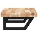 vidaXL acél és tömör akácfa falra szerelhető mosdópolc