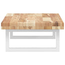 vidaXL acél és tömör akácfa falra szerelhető mosdópolc