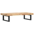 vidaXL acél és tömör akácfa falra szerelhető mosdópolc