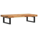 vidaXL acél és tömör akácfa falra szerelhető mosdópolc