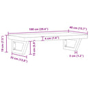 vidaXL acél és tömör akácfa falra szerelhető mosdópolc