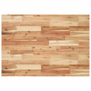 vidaXL acél és tömör akácfa falra szerelhető mosdópolc