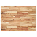 vidaXL acél és tömör akácfa falra szerelhető mosdópolc