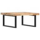 vidaXL acél és tömör akácfa falra szerelhető mosdópolc