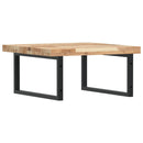 vidaXL acél és tömör akácfa falra szerelhető mosdópolc