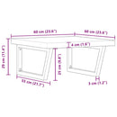 vidaXL acél és tömör akácfa falra szerelhető mosdópolc