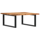 vidaXL acél és tömör akácfa falra szerelhető mosdópolc