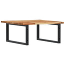 vidaXL acél és tömör akácfa falra szerelhető mosdópolc