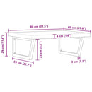 vidaXL acél és tömör akácfa falra szerelhető mosdópolc