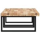 vidaXL acél és tömör akácfa falra szerelhető mosdópolc