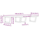 vidaXL acél és tömör akácfa falra szerelhető mosdópolc