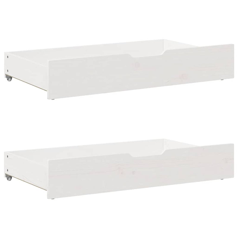 vidaXL fehér tömör fenyőfa ágy matrac nélkül 135 x 190 cm
